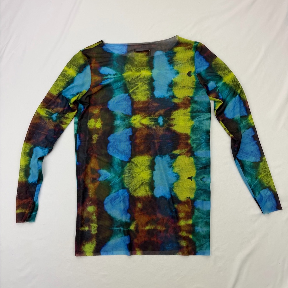 AMB DESIGNS Nuditee Second Skin Wearable Art Print Soft Mesh Sheer Long Sleeve - Picture 6 of 15